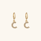 Velora Initial Letter Earrings