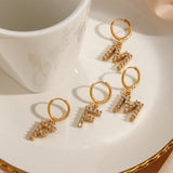 Velora Initial Letter Earrings