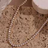 Vela Diamond Tennis Necklace