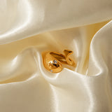 Nysa Gold Serpent Ring