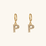 Velora Initial Letter Earrings