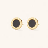 Azalea Black Stud Earrings