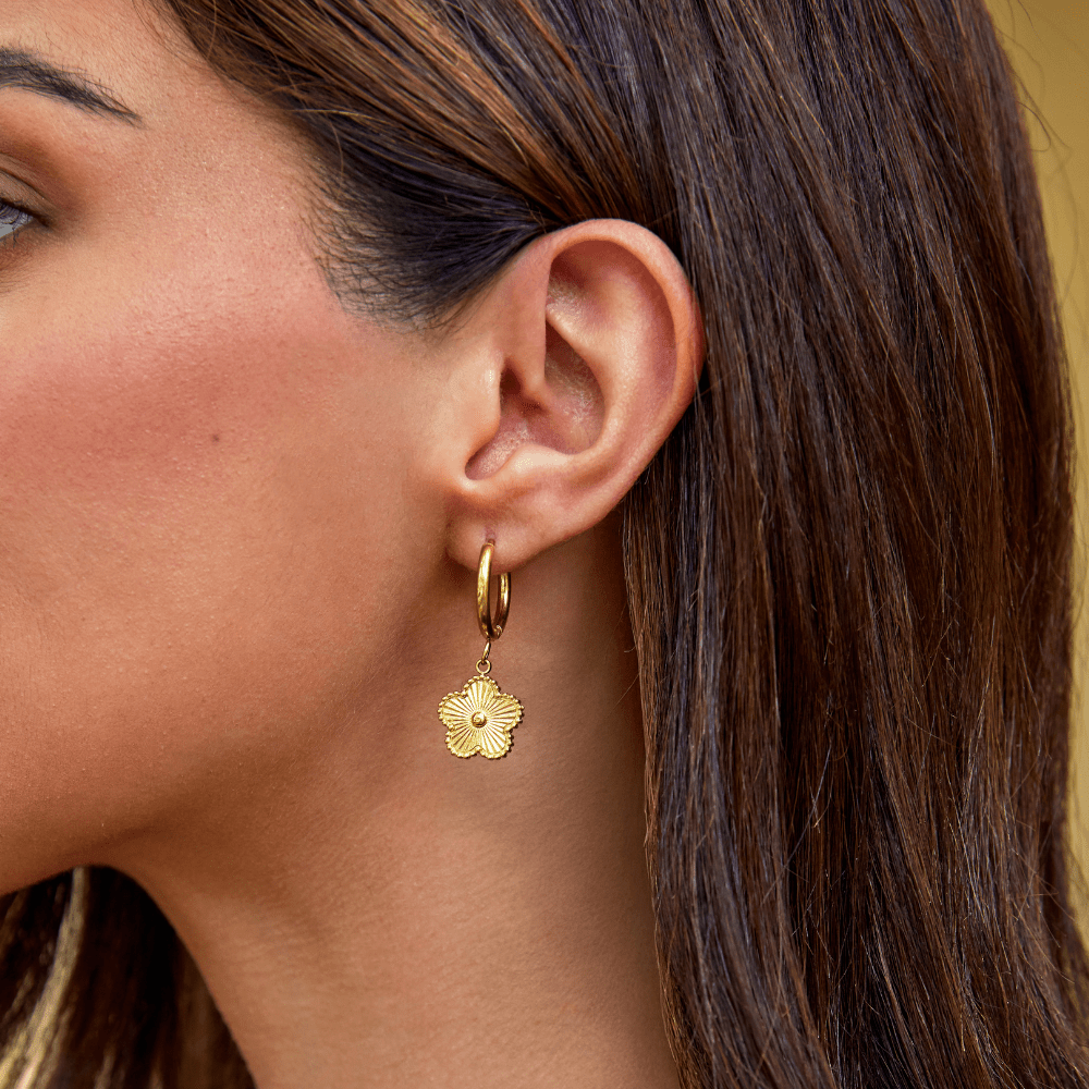 Clover Hoop Earrings